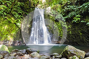 Faial da Terra Ã¢â¬â Salto do Prego waterfall, Sao Miguel, Azores, Portugal photo